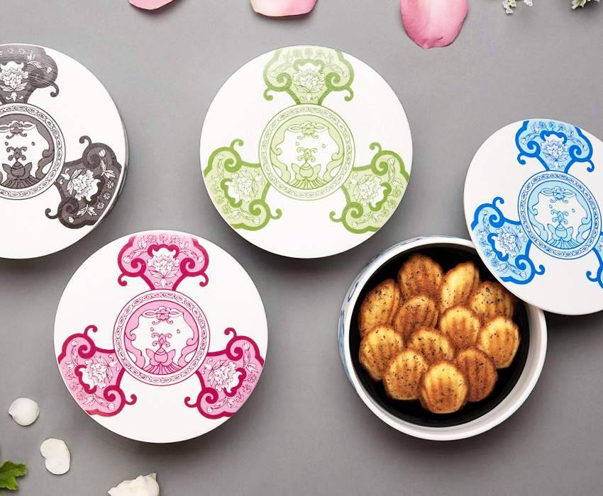 【バレンタインにチョコは、もう飽きた！ 】スペシャルすぎるスイーツ 『マドレーヌ オ トリュフ ノワール』× 古伊万里 草花紋