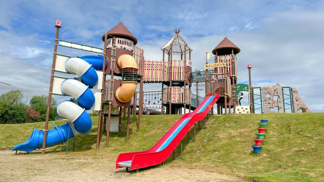【三田川中央公園】アスレチック要素が強めの大型複合遊具が楽しすぎるっ！！