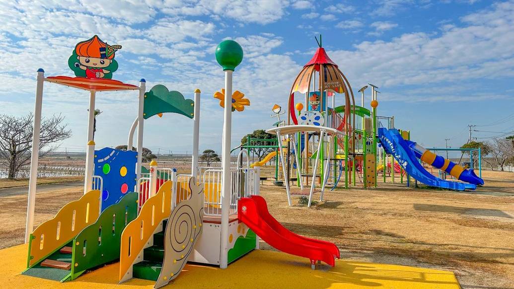【ふくどみマイランド公園】2023年リニューアル！白石の特産品をモチーフにした可愛い公園！！