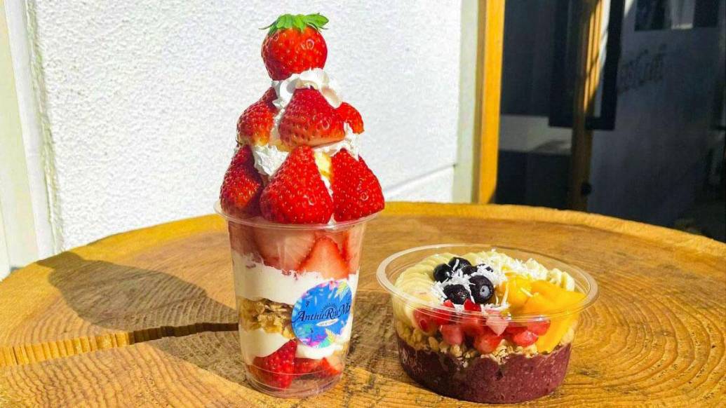 季節のフルーツパフェとアサイーボウル！雑貨屋併設のカフェ「Anthurium」